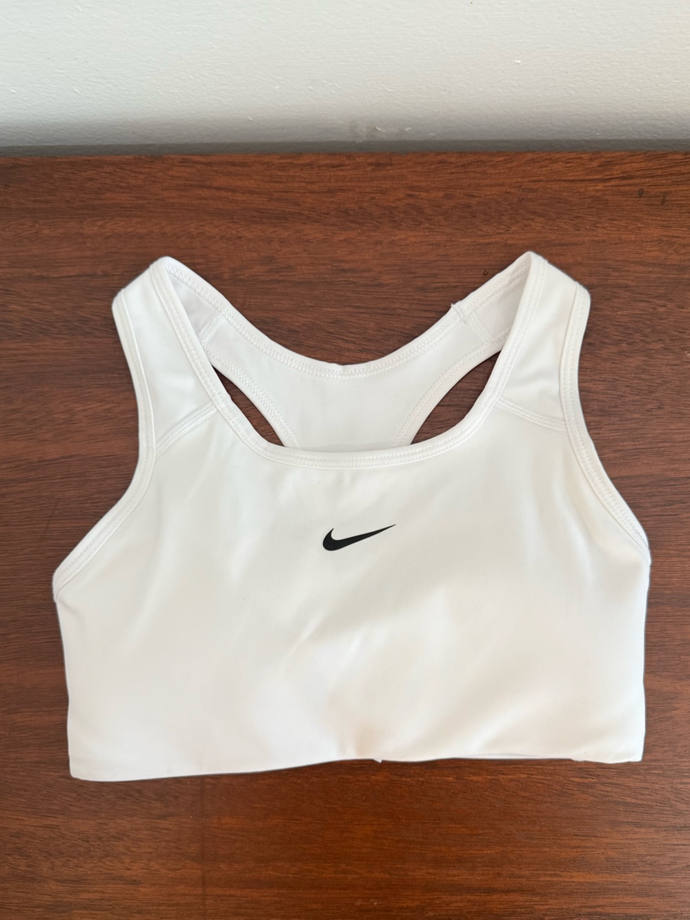 Nike Dri-FIT White Sports Bra XS